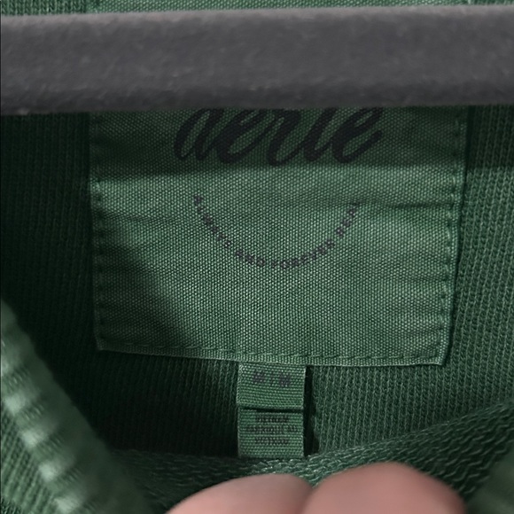 Aerie Green Crewneck Sweatshirt NWT Medium oversized - Picture 2 of 8